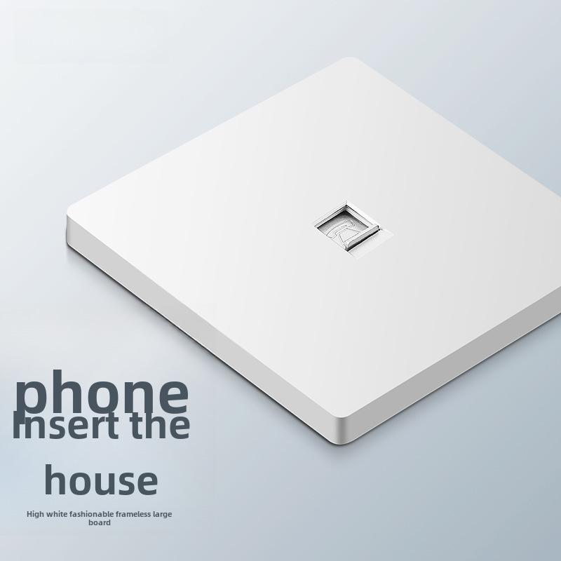 Panou priză comutator simplu/dublu ascuns tip 86 cu comutator electric intermediar și priză cu cinci găuri