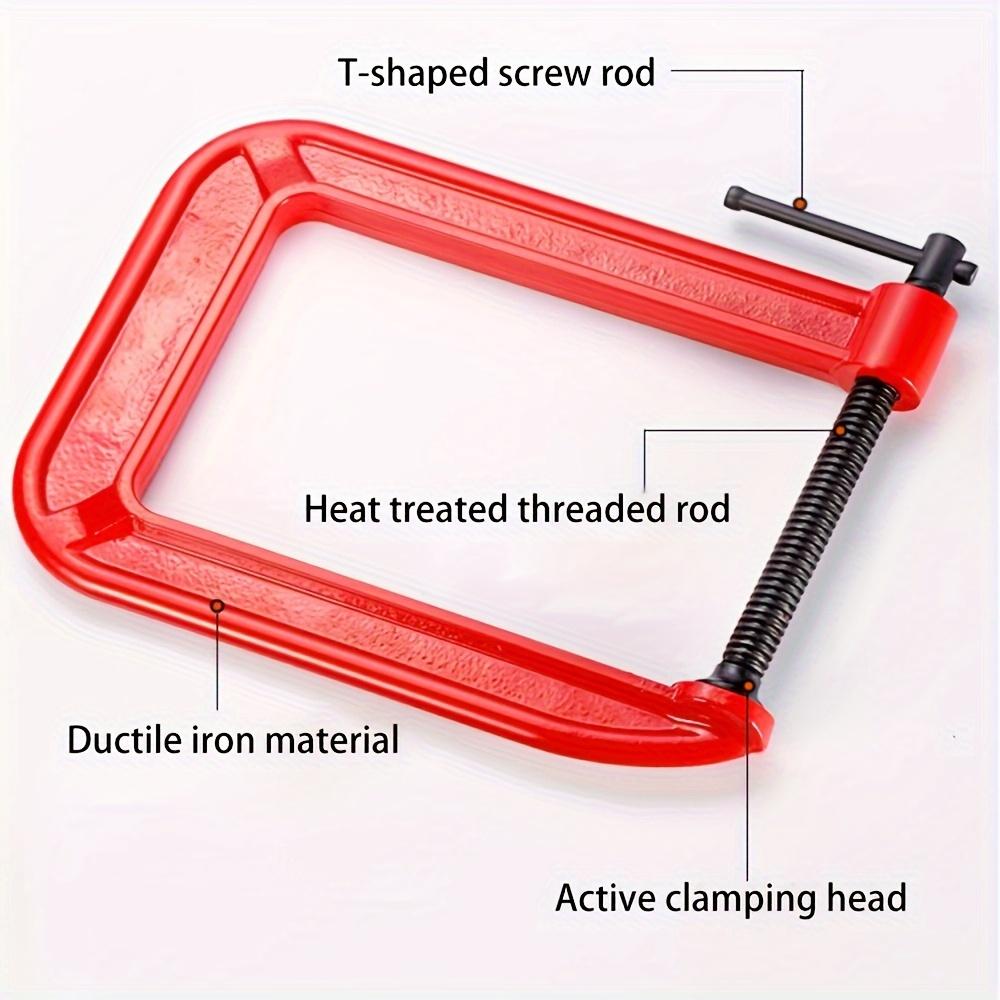 G Clamp Deep Reach C Clamp,4 Inch C-Clamp Set, Heavy Duty Steel C Clamp Industrial Strength C Clamps for Woodworking, Welding