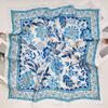 1116 New Korean Version Versatile Printed Decorative Silk Scarf Chinese Style Temperament Elegant Ribbon Tie Hair Tie Bag Small Scarf