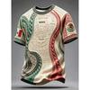 Camiseta de Entrenamiento de Fútbol Mexicano Edición 2026 - Impresión Digital 3D - Cómoda y Transpirable - Ropa Personalizada para Familia