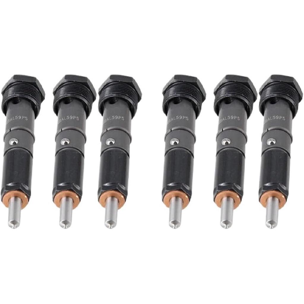6 Pcs Fuel Injectors Compatible For Dodge Cummins 5.9L Diesel 12V 1989-1993 70-90 HP KDAL59P5