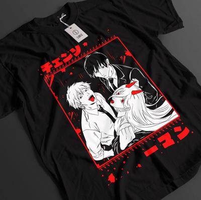 Koszulka Chainsaw Man Koszulka Denji Koszulka Makima Koszulka Aki Asa Anime Power Koszulka Unisex