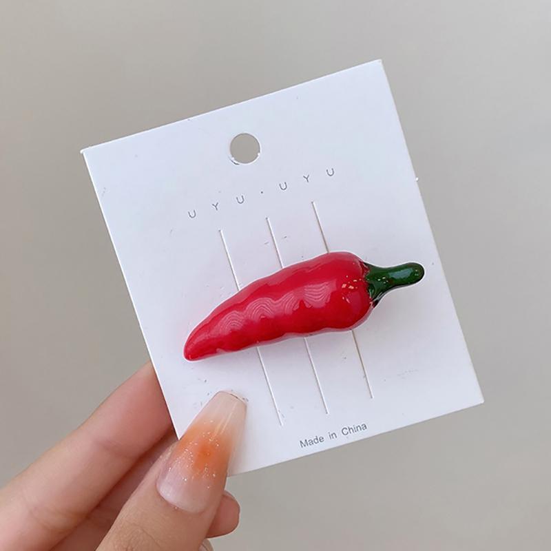 

Заколка для волос в виде куриной ножки, боковой зажим, имитация еды, забавные заколки, жареная заколка для барбекю для женщин, креативные аксессуары для волос A18