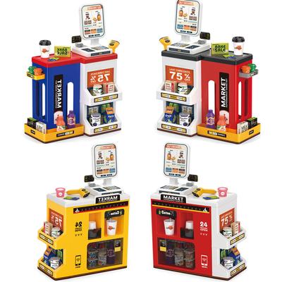 Playing House Simulation Candy Convenience Store Supermarket Shopping Cart Cashier Scanner Children'S Toy Combination Set
