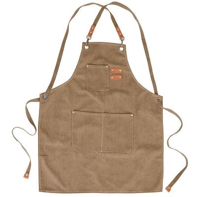 Kitchen Apron Protective Tie Cotton Apron for Cooking Grilling