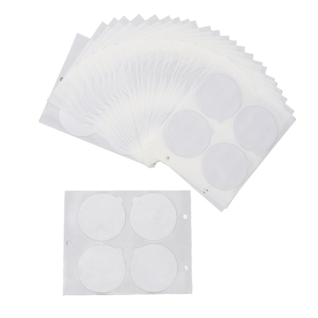 25PCS Aluminum Foil Lids for Coffee Capsules Disposable Coffee Pods Stickers Covers Seals with 100PCS Round Filter Paper
