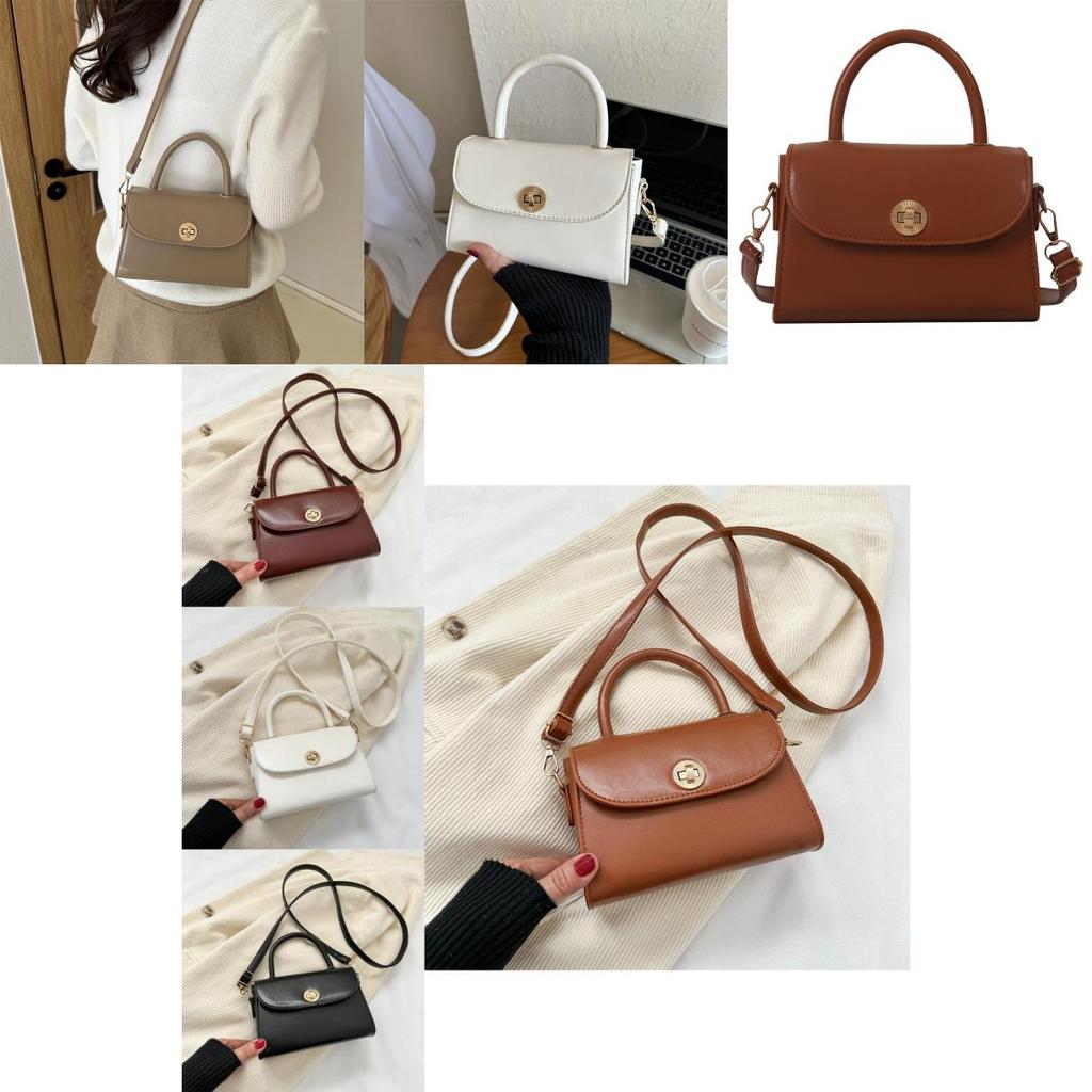 Vintage Minimalist Small Square Bag Autumn New Korean Style Shoulder Bag For Fashion
