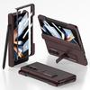 For Samsung Galaxy Z Fold 4 Case Ultra Thin Matte Magnetic Folding Hinge Kickstand With Side Pen Slot Tempered Film Hard Cover