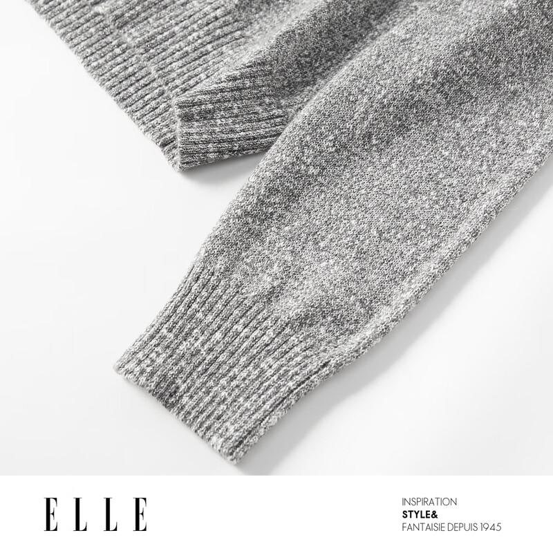 ELLE Alpaca Blend Faux Two-Piece Knit Cardigan