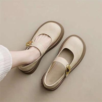 Platform Mary Jane damesschoenen lente en zomer nieuwe sandalen met rok enkele schoenen dames Franse kleine leren schoenen dames