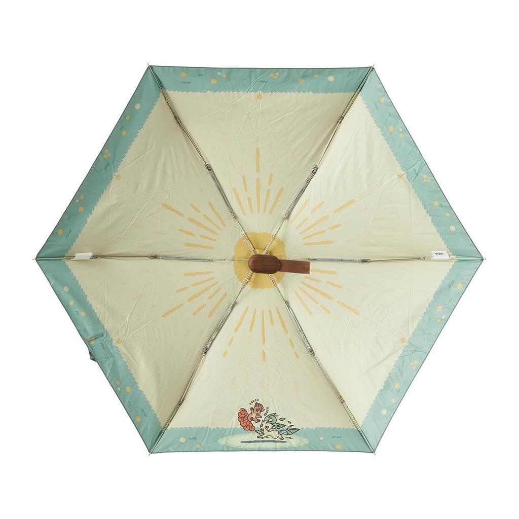 Pokemon Wpc. Folding Umbrella for Sun & Rain OTENKI TEAM Vulpix & Leafeon