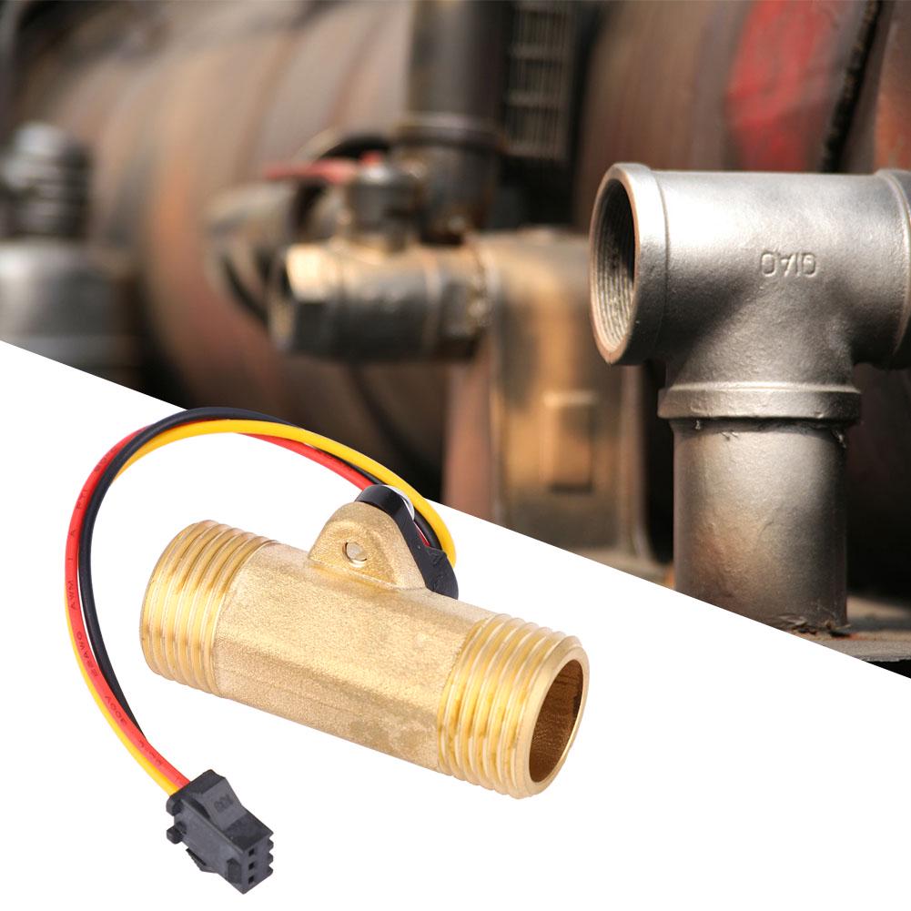 G12in Hall Effect Flow Rate Meter MalE Male Thread 1~30l Min Flow Sensor Gauge