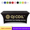 Custom Stretch Cocktail & Rectangular Table Cover - Elastic Fit for Indoor/Outdoor Events