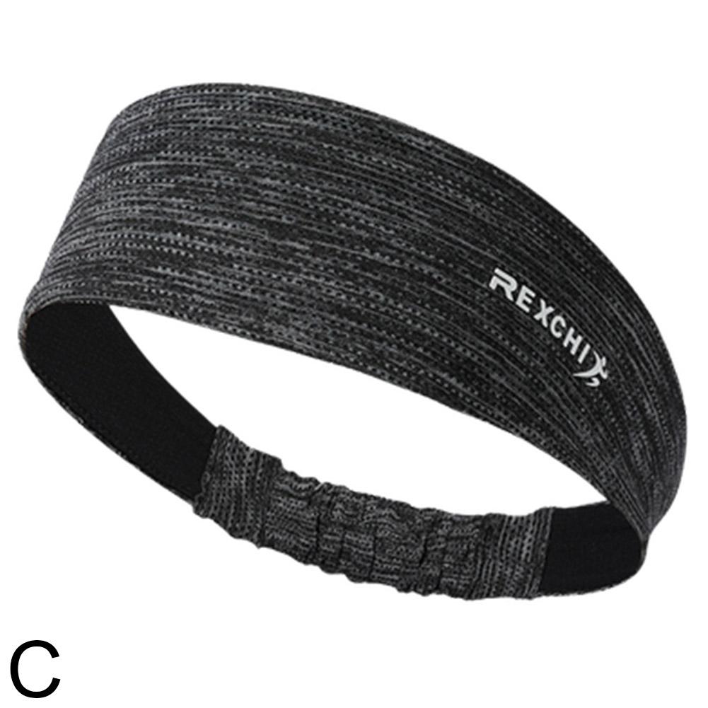 

Sports Headband Sweatband Elastic Absorbent Sweat Fitness Outdoor Cycling, Ice Silk, Breathable Fitness Yoga Gym Head Band