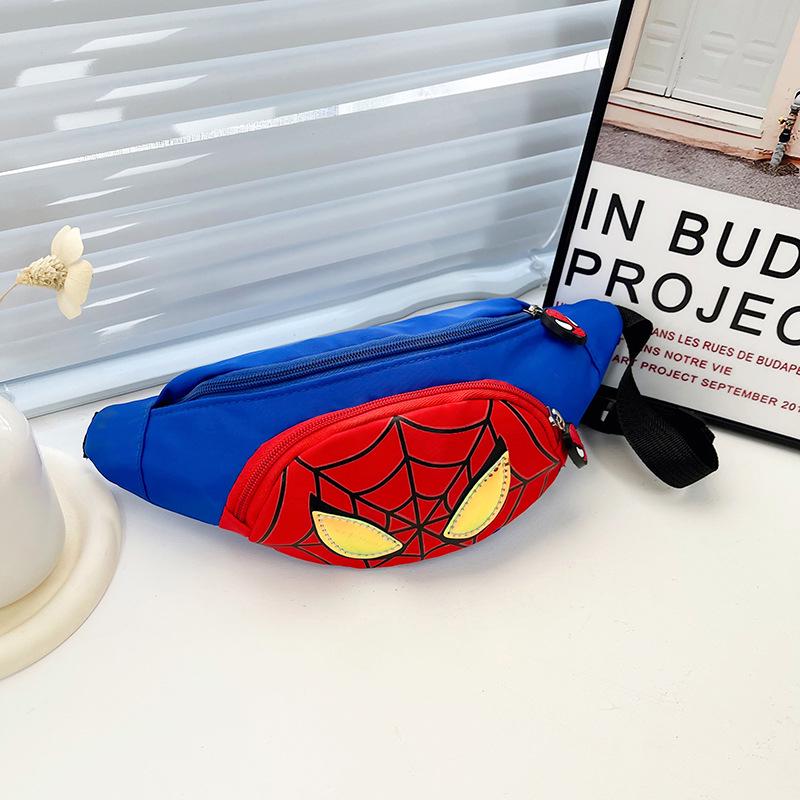 Children's Spiderman Cartoon Crossbody Bag: Cute Coin Purse & Waist Bag Combination