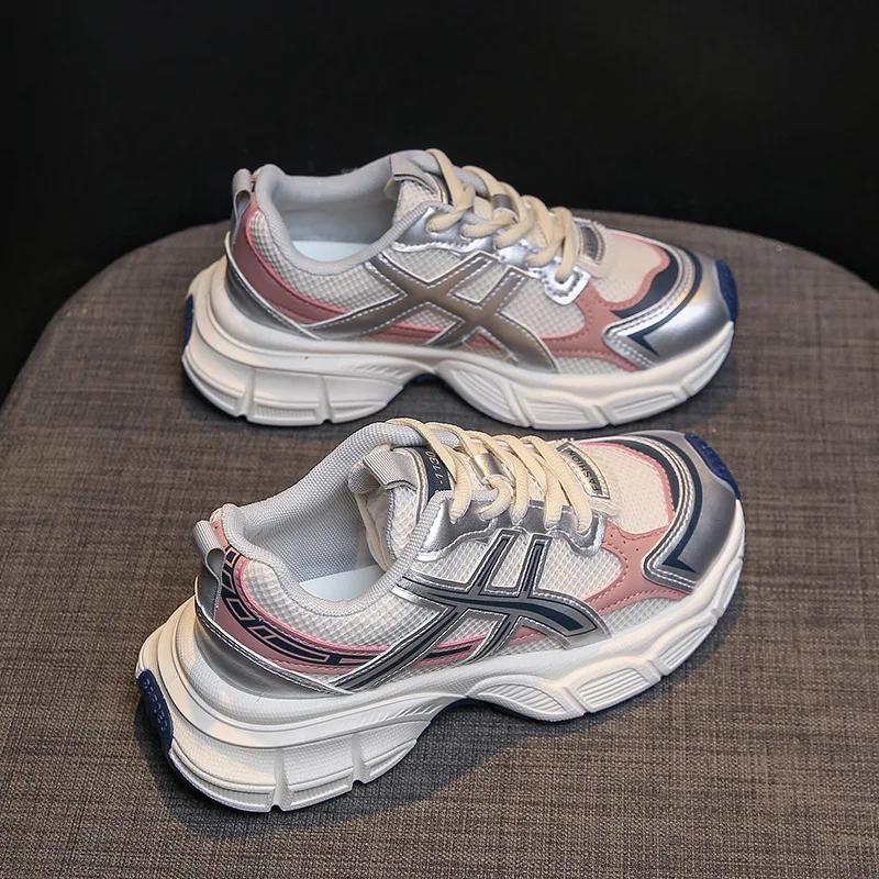 

Fashion Leisure Sports Men Outdoor Breathable Running Shoes Non-slip Casual Thick Low-top Soft Sneakers Sport Shose 2025 New Trainers 40