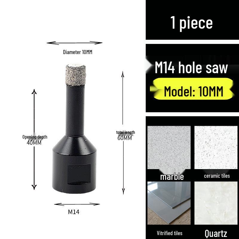 M14 Diamond Hole Opener for Tile, Marble, and Rock Slabs
