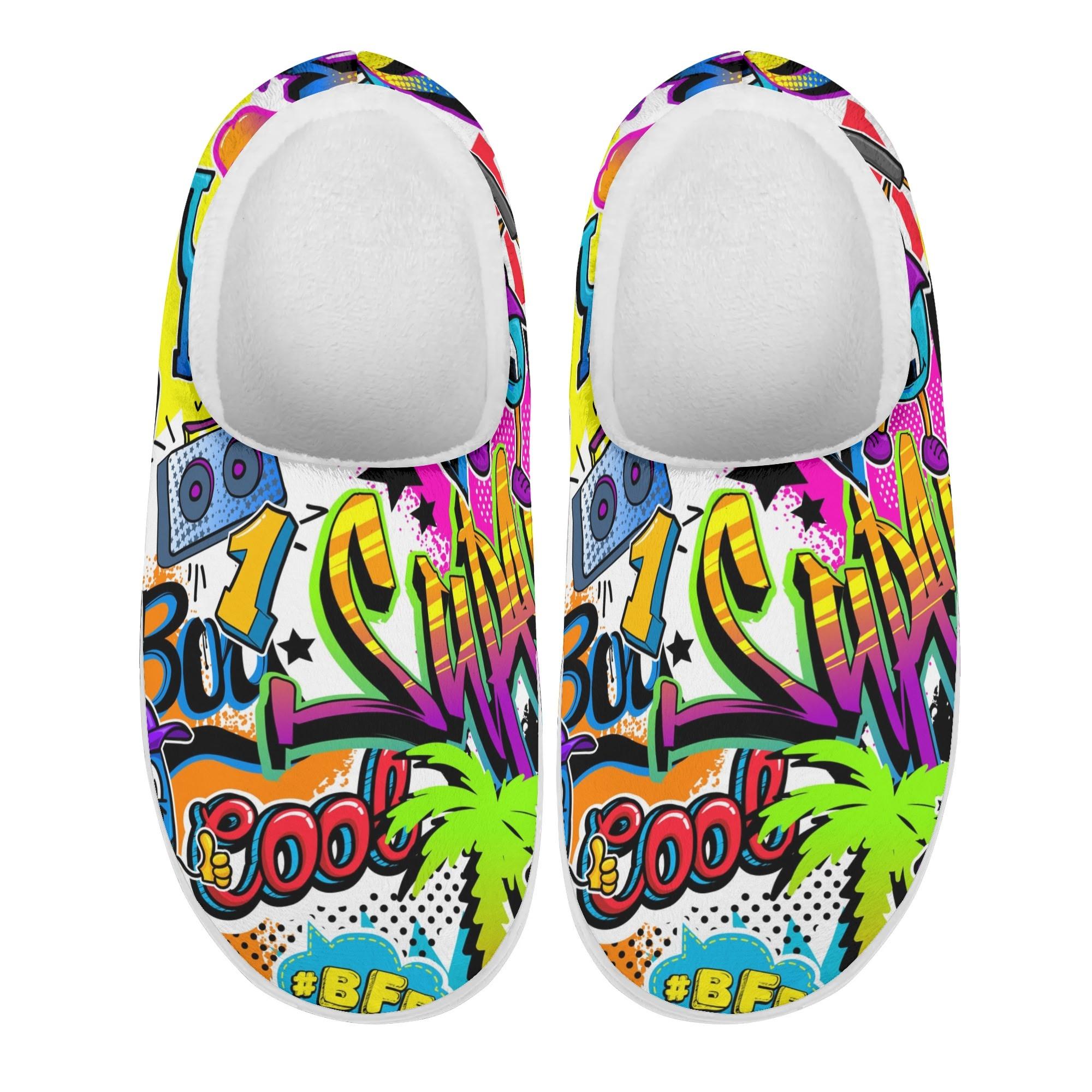 

1 Pair Soft Cotton Indoor Slippers Cozy Plush Unisex Warm House Shoes Lightweight Anti Slip Sole Comfortable For Daily Winter Wear 39 білий