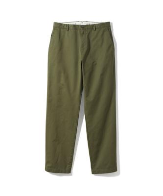 Laijeuaenbillou [Authentic] Authentic Supima 302 Loose Tapered Chino Pants Olive