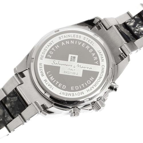 Salvatore Marra Salvatore Marra Watch Men's Chronograph Acetate Combination Belt 20th Anniversary Limited Model Brand Ranking Watch Gift SM23105-SSBK