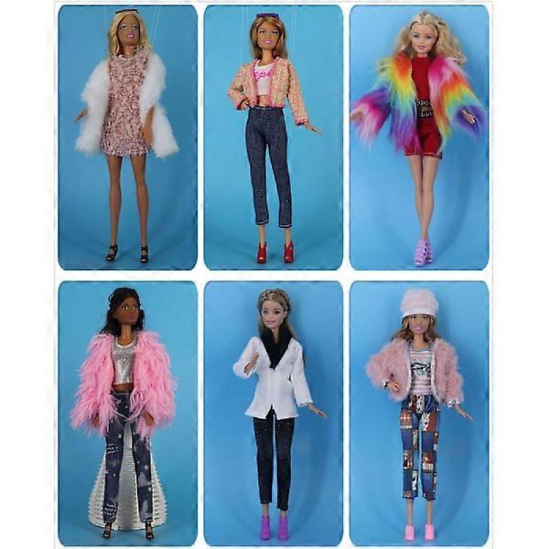 13 Set of Barbie Doll Clothes, Suitable for 30 Cm Barbie Dolls, Fashionable Clothes, Sweaters