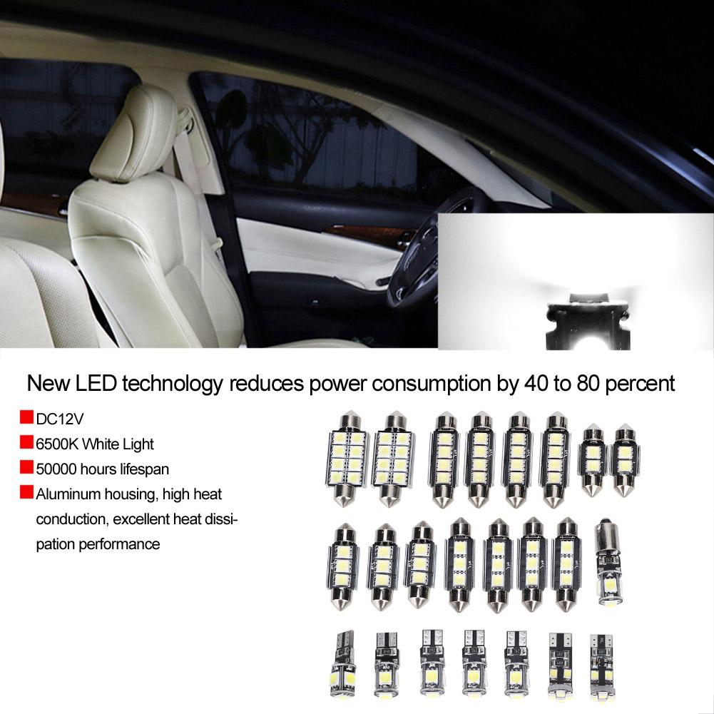 6500K 150LM 12V T10 SMD LED White Light Bulb for Car Reading Lamp (23pcs)
