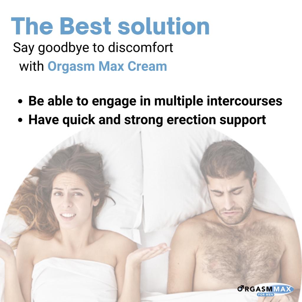 Orgasm Max Cream for Men - Powerful and Long-Lasting Erection - 50 Ml