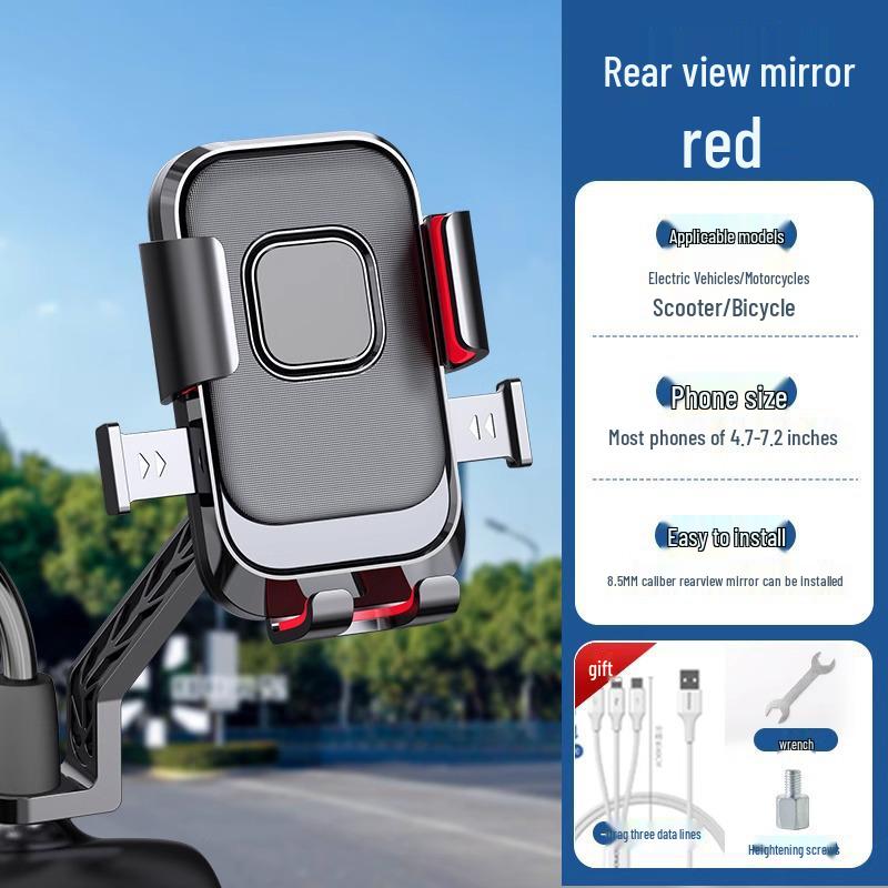 Electric Vehicle & Bike Shockproof Phone Mount for Riders
