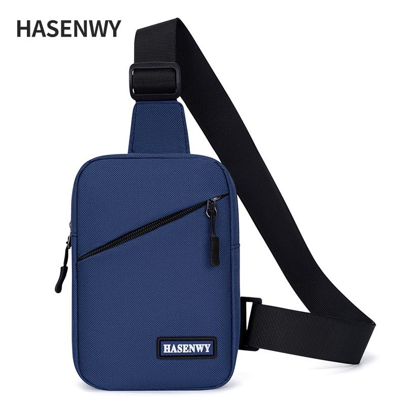 

Мужская простая уличная сумка кроссбоди для телефона - Портативная одноплечевая нагрудная сумка синий