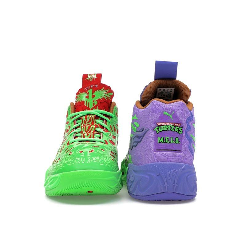 Teenage Mutant Ninja Turtles X Puma MB.04 Donatello & Raphael Unisex Sneakers Green Fluro-Green-Pes Red 312055-01