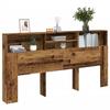 VidaXL Headboard Cabinet Old Wood 200x19x103,5 Cm 856874