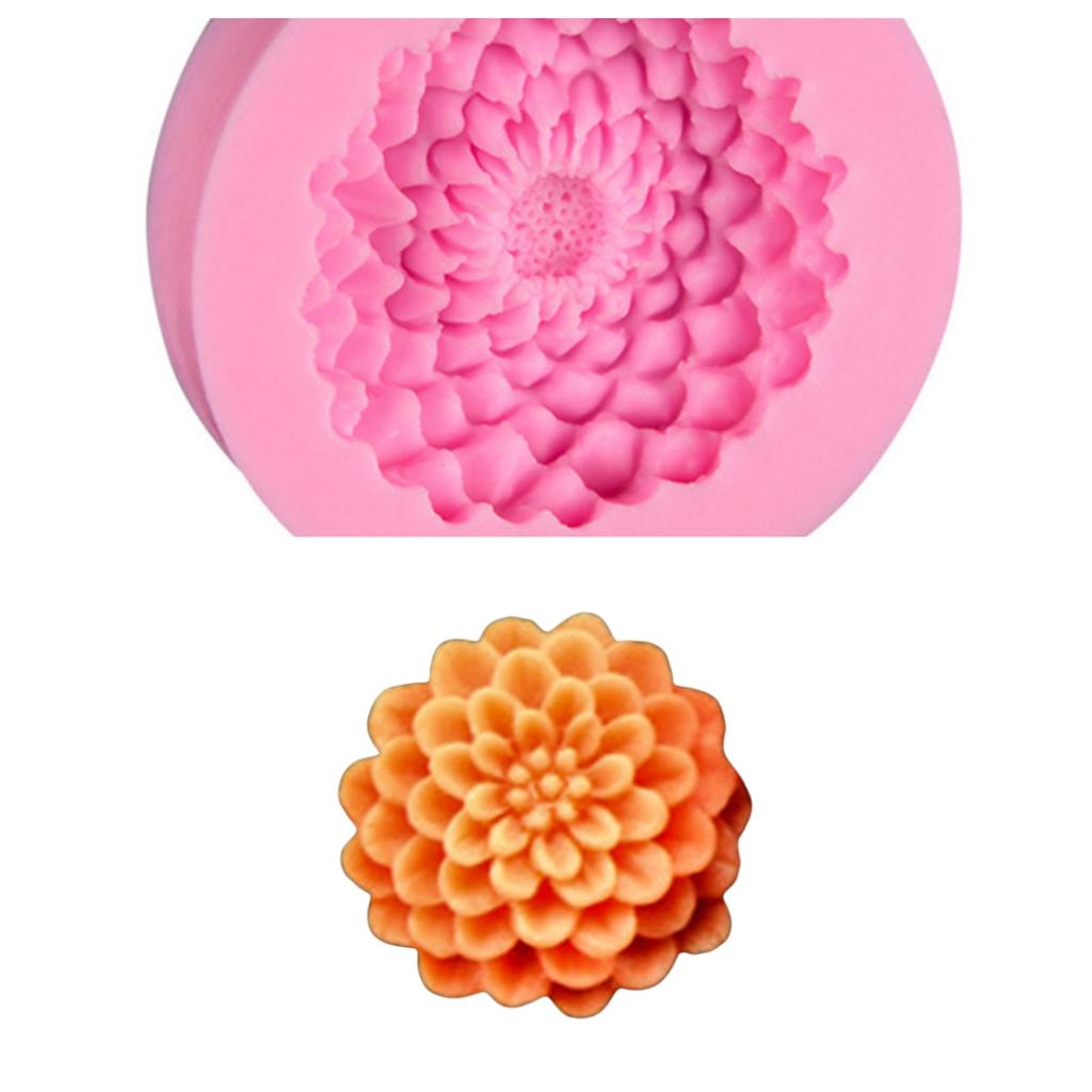 1Pc Flower Shape Silicone Mold Gardenia Plumeria Rubra Soap Fondant Molds DIY Cake Jelly Chocolate Decoration Baking Tool