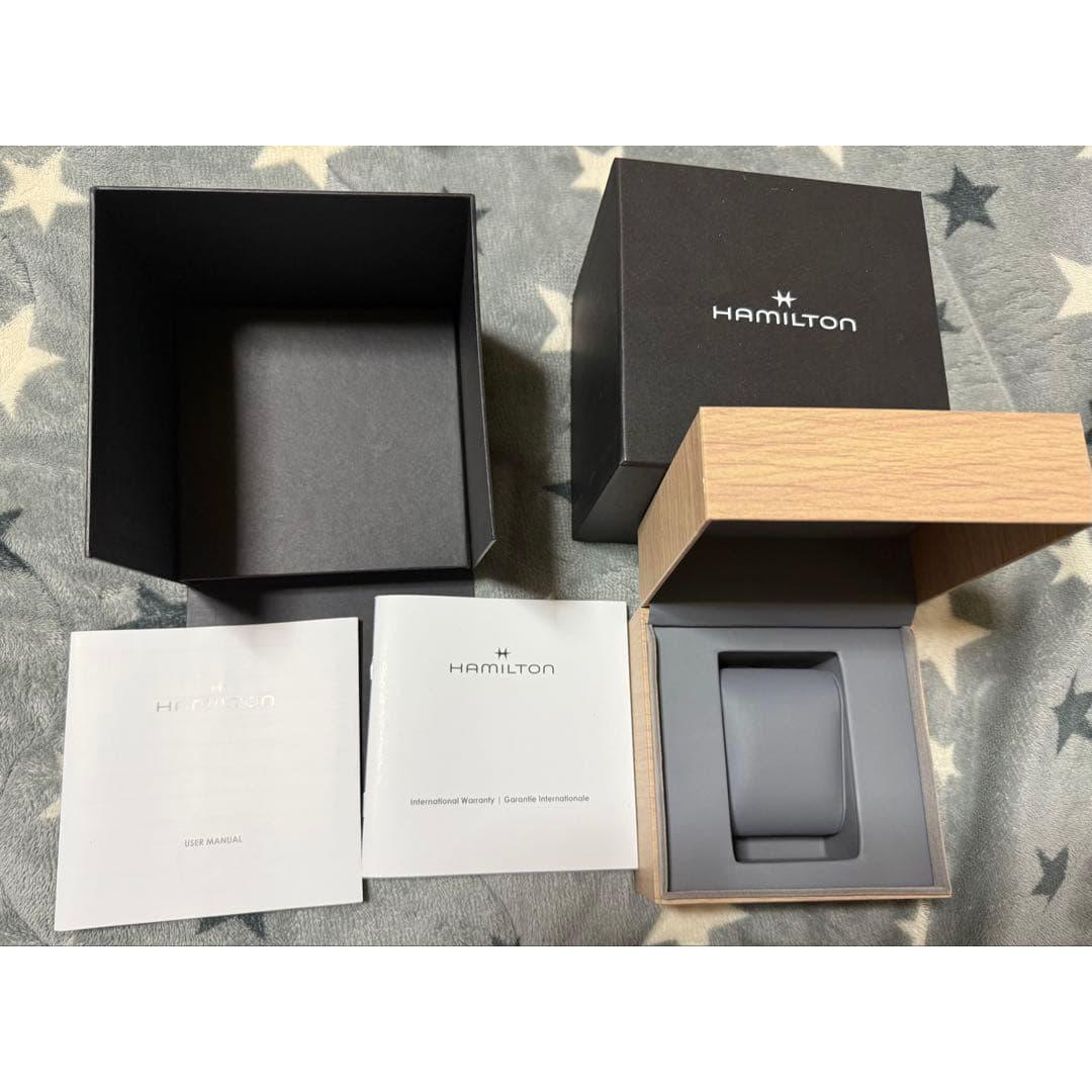 Used HAMILTON Hamilton watch genuine box outer box manual set