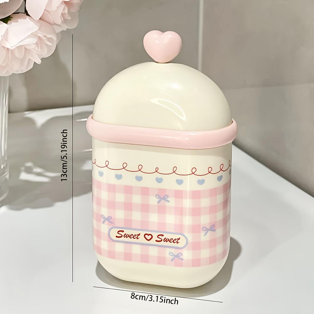 

1pc Adorable Mini Travel Soap Container, Double‑Sealed with Drainage Hole for Home & On‑the‑Go Use розовый