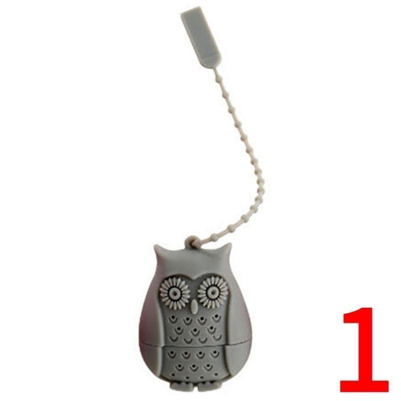 Silicone Owl Loose Tea Infuser Filter Strainer Novelty Perforated Bird Gifts
