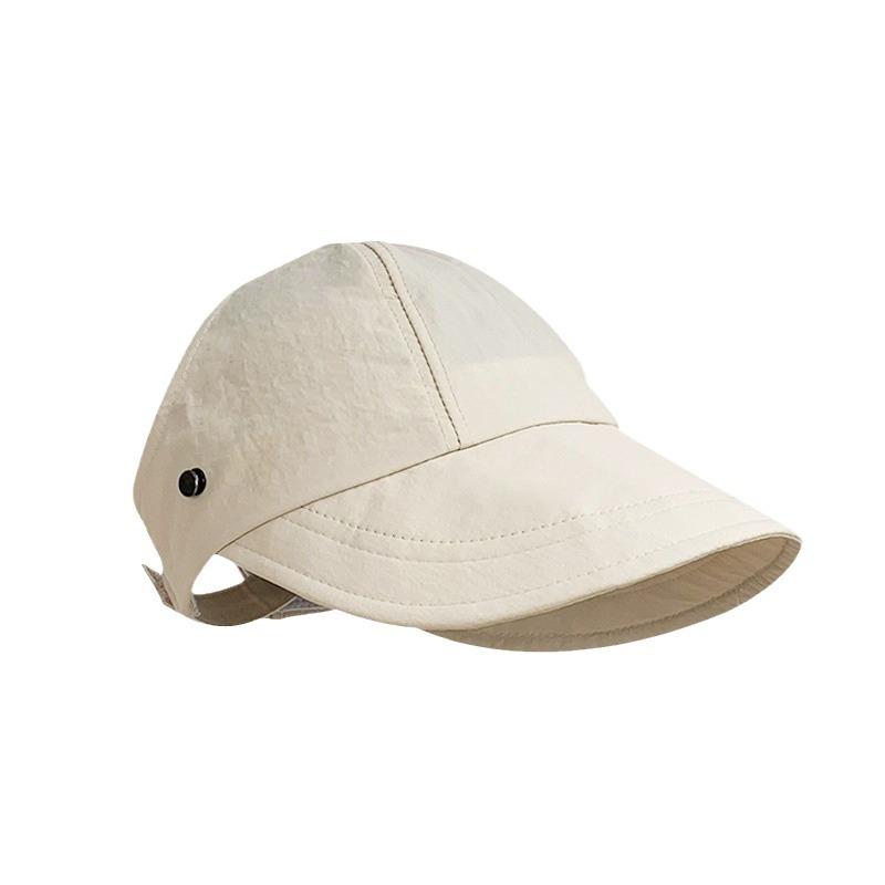 Women Can Wear Masks and Ponytail Hats for Women In Summer Sun Protection Small Empty Top Duck Tongue Fisherman Hat