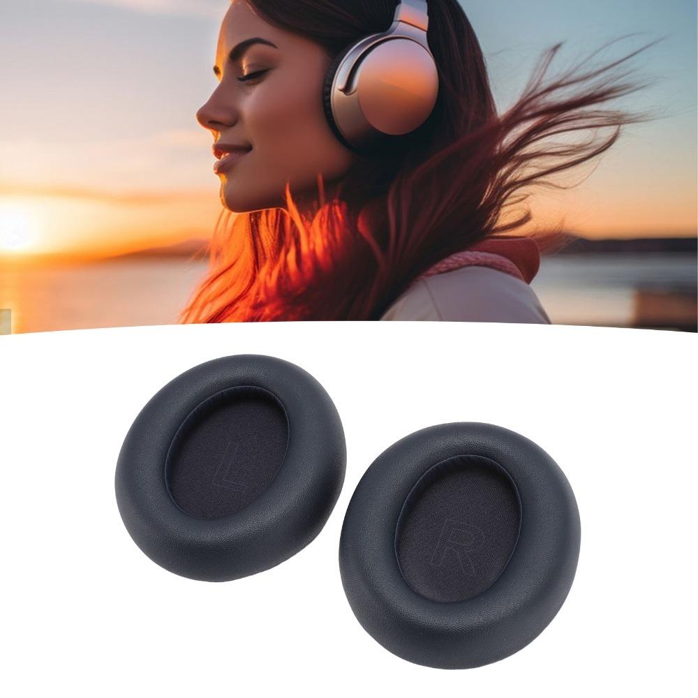 2 Pezzi Cuscinetti Auricolari Sostitutivi in Pelle Proteica per Cuffie Anker Soundcore Life Q30 Q35 Q30 BT Q35 BT