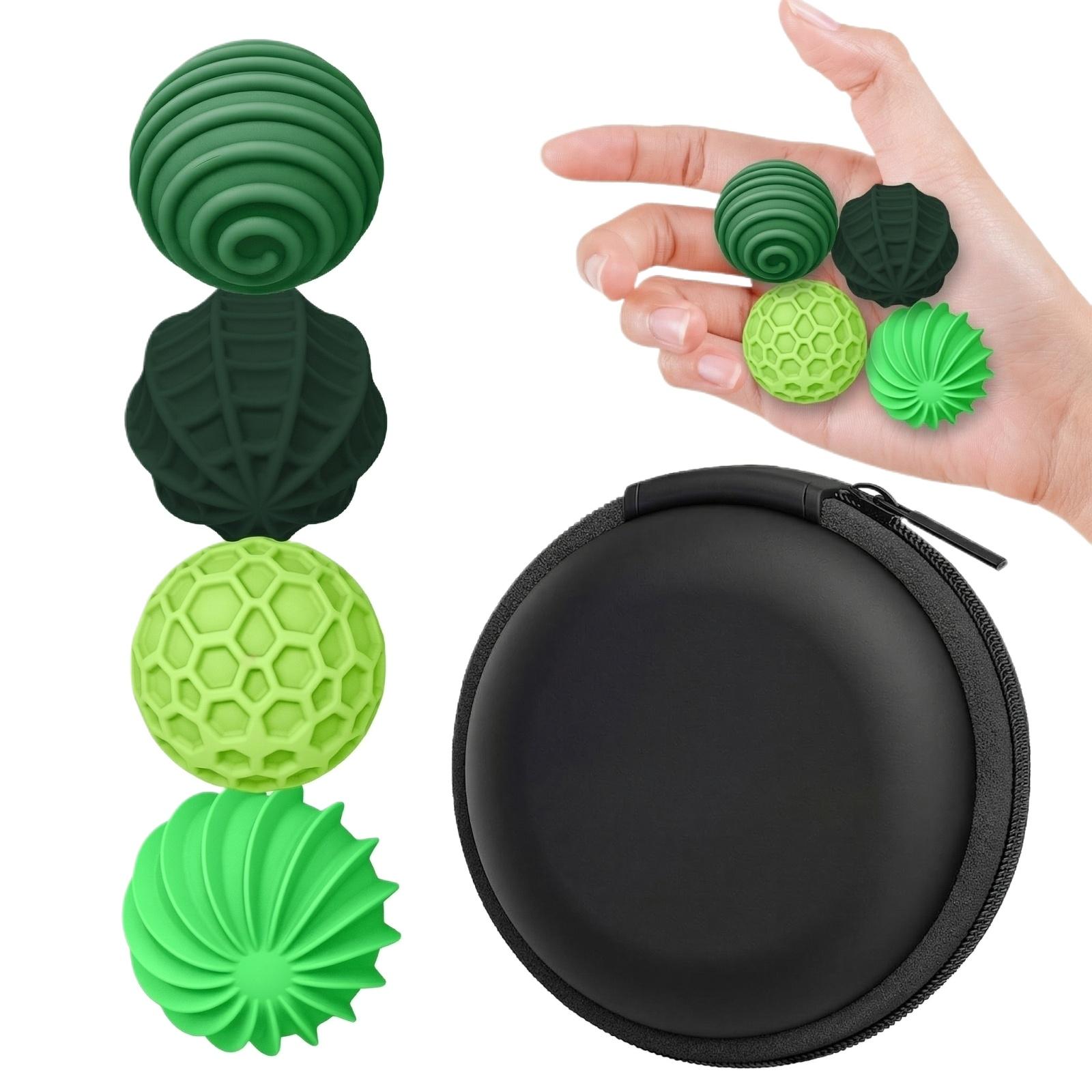 

Silicone Magnetic Ball Stress-relieving Toys, Pack Of 8, Stress, Provide Sensory Stimulation, Suitable For People With , ADHD, And Anxiety.4pcs One Size зелёный