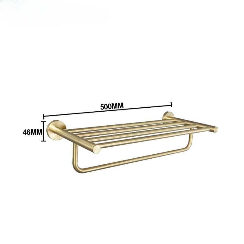 Toilet Tissue Paper Holder Bathroom Accessories Brushed Gold Towel Rack Towel Bar Ring Hardware Stainless Steel Robe Coat Hook