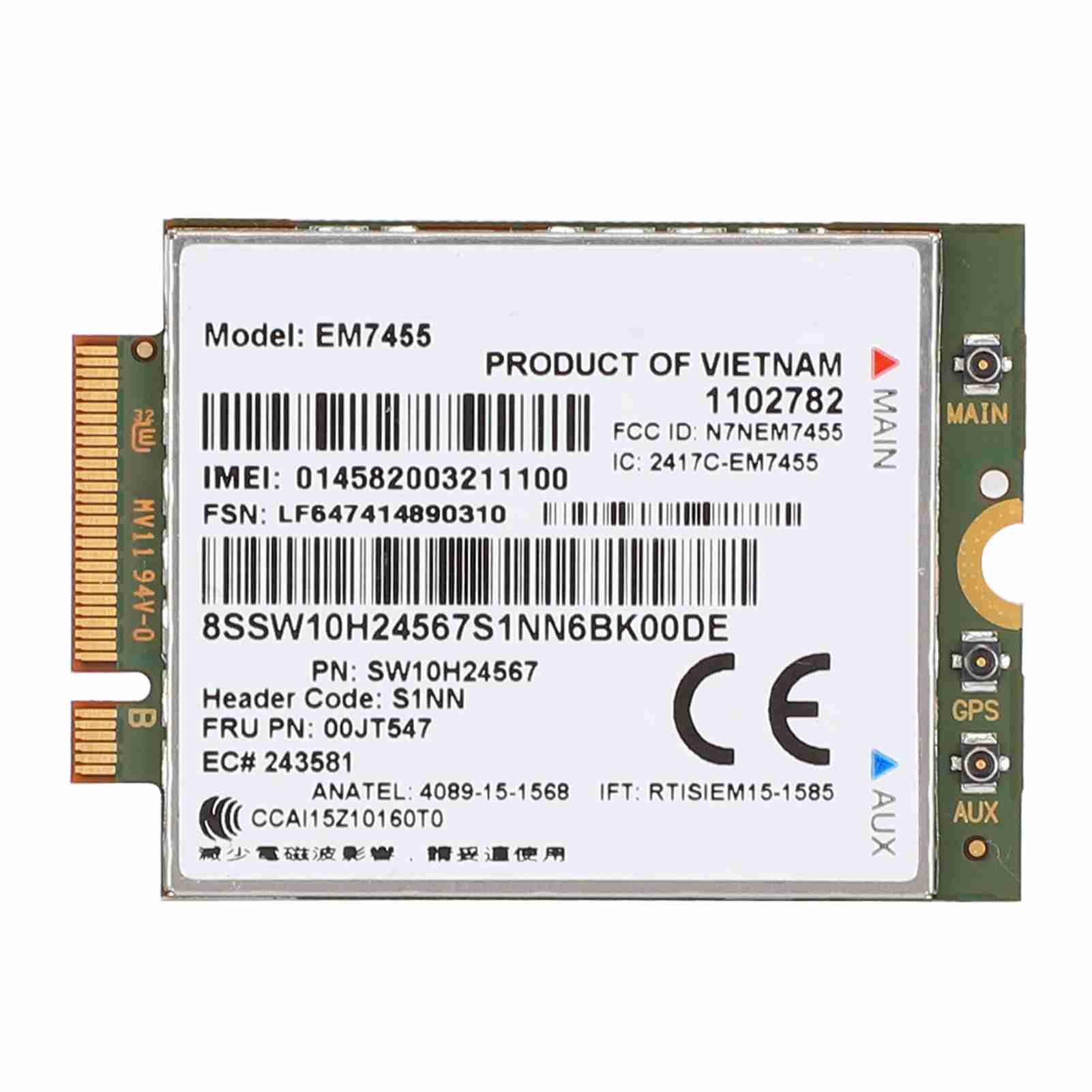 

EM7455 Wireless 4G LTE Module Network Card 50 Mbps Fits for Lenovo ThinkPad