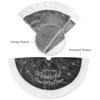 36 Inch Plush Christmas Tree Skirt Christmas Floor Carpet Xmas Tree Bottom Decoration Apron for New Year Holiday Party