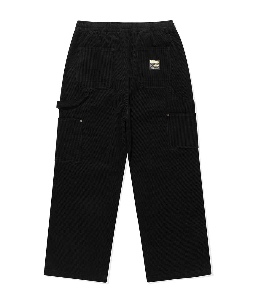 WACKY WILLY Corduroy Carpenter Pants Black