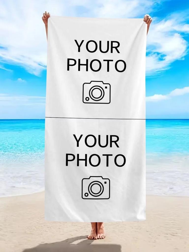 Personalisierbares Strandtuch Foto anpassen Lustiges Bild Mikrofaser Strandtuch Dünn Saugfähig für Strand Schwimmen Yoga Bad Sport