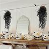 2Pcs Artificial Plants Black Vines UV-Resistant Protection Hanging Fake Plants Outdoor Indoor Home Garden Halloween Decoration