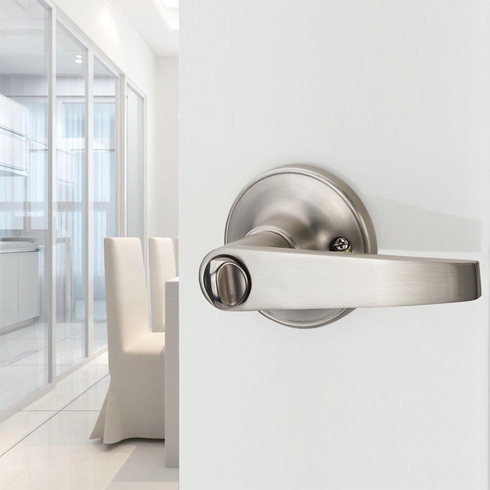 Door Lever Lock Stainless Steel Locking Door Handle Entrance Door Handles Interior Lever Lock for Bedroom Front Door