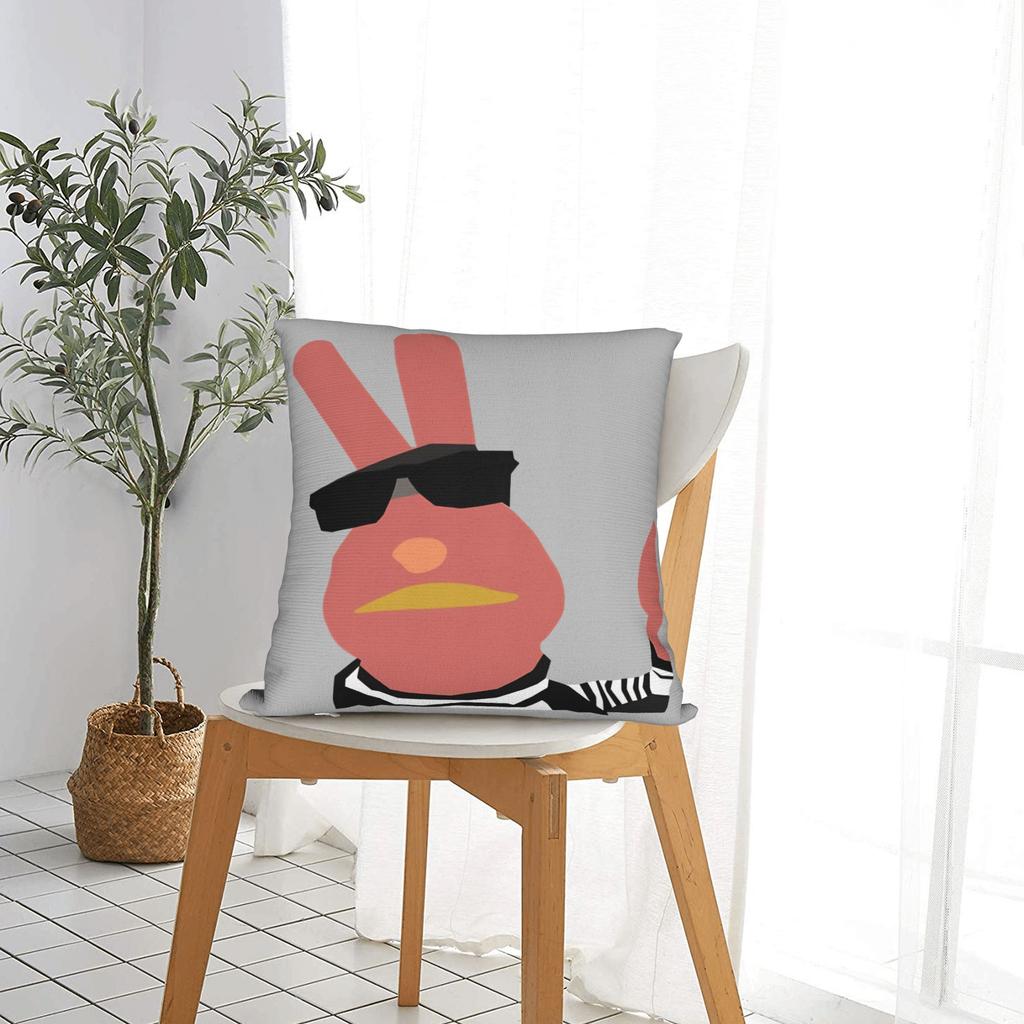 Comedy 31 M-Minutos Pillow Cover Red Bunny Soft Cushion Cover Vintage Pillow Case For Living Room Bed Chair