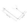 2Pcs Aquarium Light Bracket Aluminum Alloy Adjustable Lighting Stand for Fish Tank Glass Edge Clamp Freshwater Saltwater Lamp