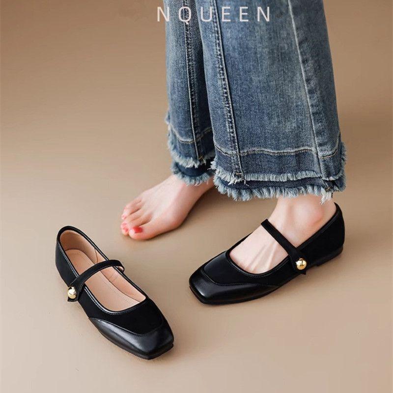 

Туфли Мэри Джейн для женщин Красные Женские Балетки Квадратный Носок Оптом 2025 Лето Социальные Быстрая Доставка Тренд Корейский Стиль Низкая Цена 39 40