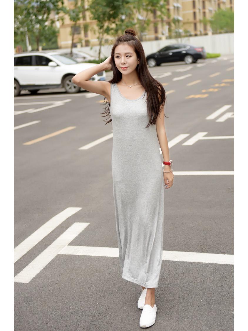 

Летнее платье-майка без рукавов европейского и американского стиля большого размера 2024 XXXL