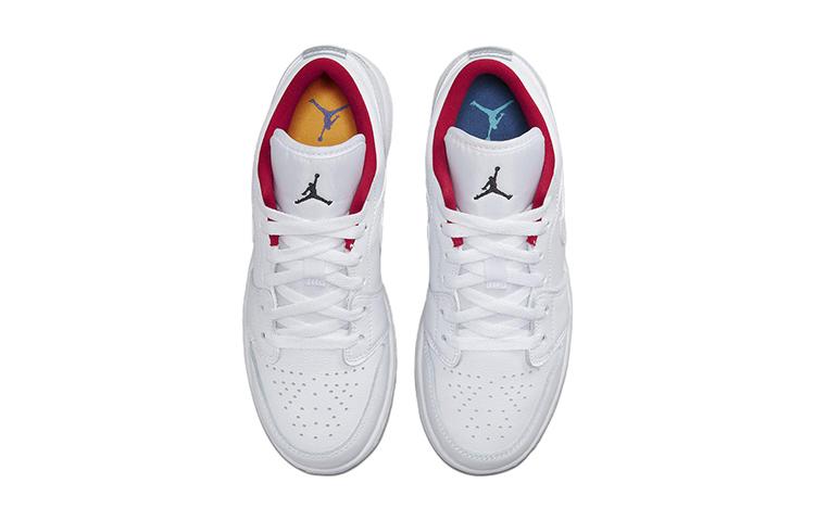 Jordan Kids Air Jordan 1 Low "White/Red" Sneakers 553560-164